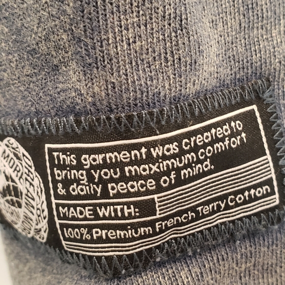 Alphalete Very Terry Hoodie Sweatshirt Medium Sun Bleached Distresssed - Picture 5 of 7